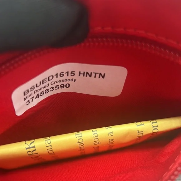 Dooney & Bourke Suede Mini Domed Crossbody Honey - Picture 10 of 15